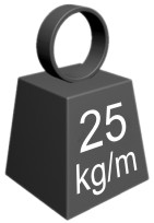 Obcienie do 25 kg/m